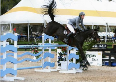 Laurel riding Johnny in Ocala